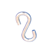 Steel barrier chain links | S-hook | galvanized and red coated